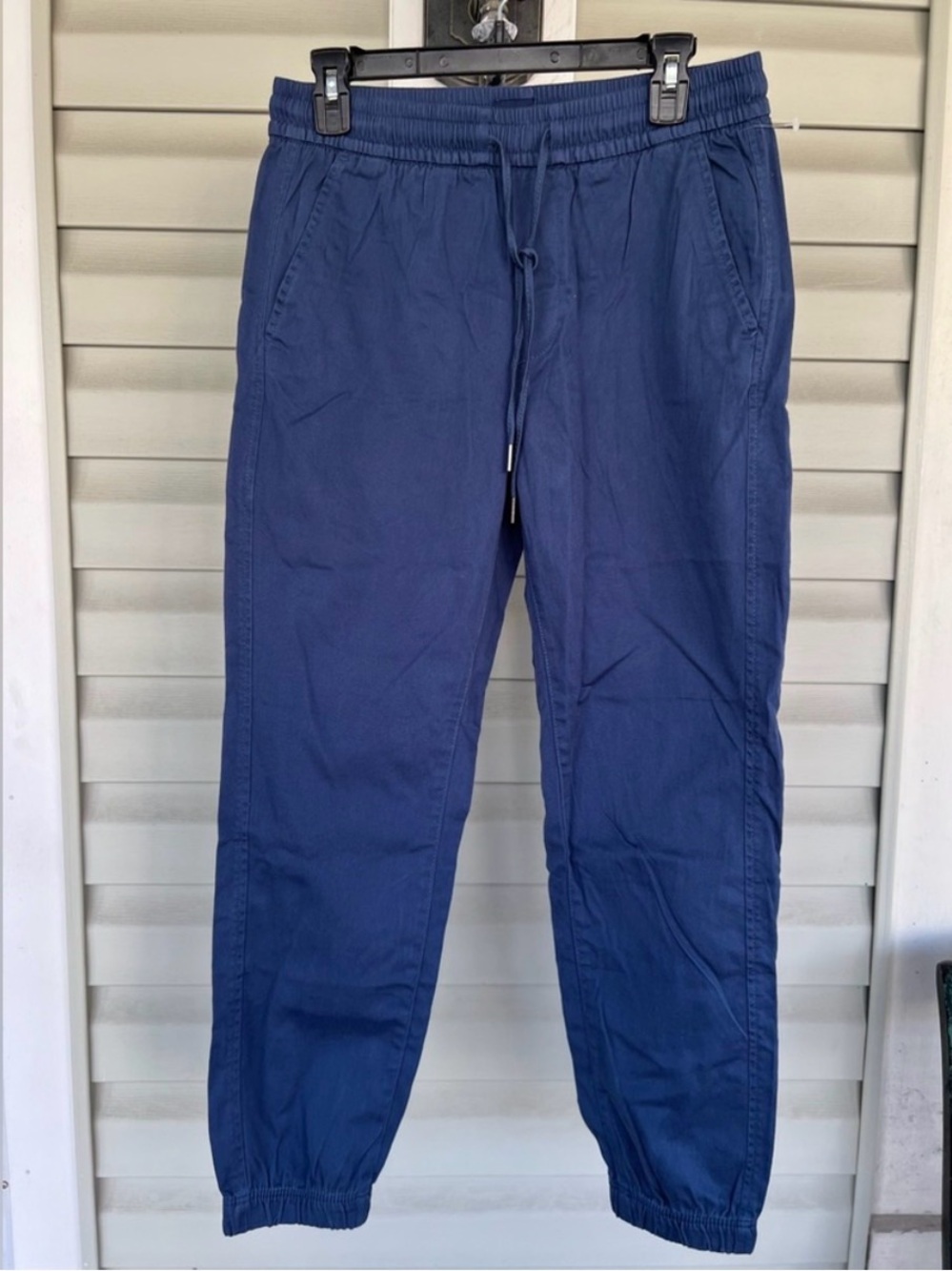 Gap Drawstring Pull On Cotton Blend Jogger Wedgewood Blue Pants Mens Sz S NWOT